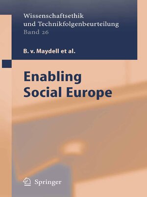 cover image of Enabling Social Europe